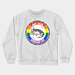 LGBTQIA+ Opossum Pride Crewneck Sweatshirt